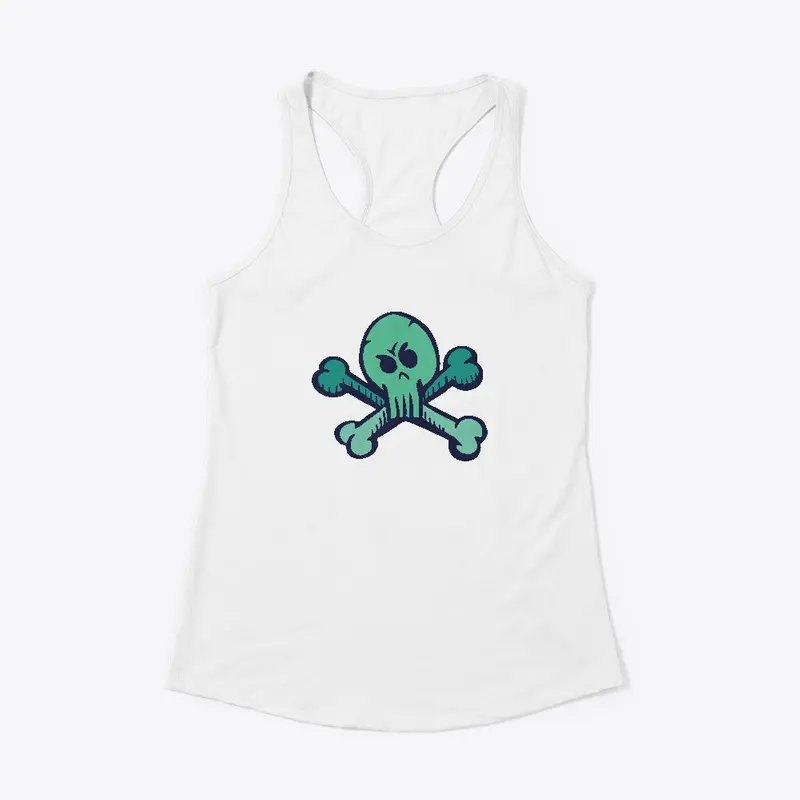 Green Poison Skull and Bones